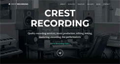 Desktop Screenshot of crestrecording.com