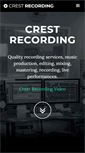 Mobile Screenshot of crestrecording.com